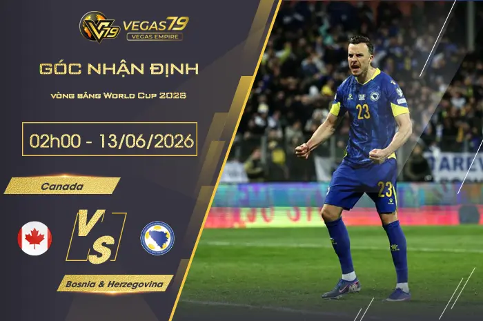 Nhận định Canada vs Bosnia & Herzegovina lúc 02h00 ngày 13/06